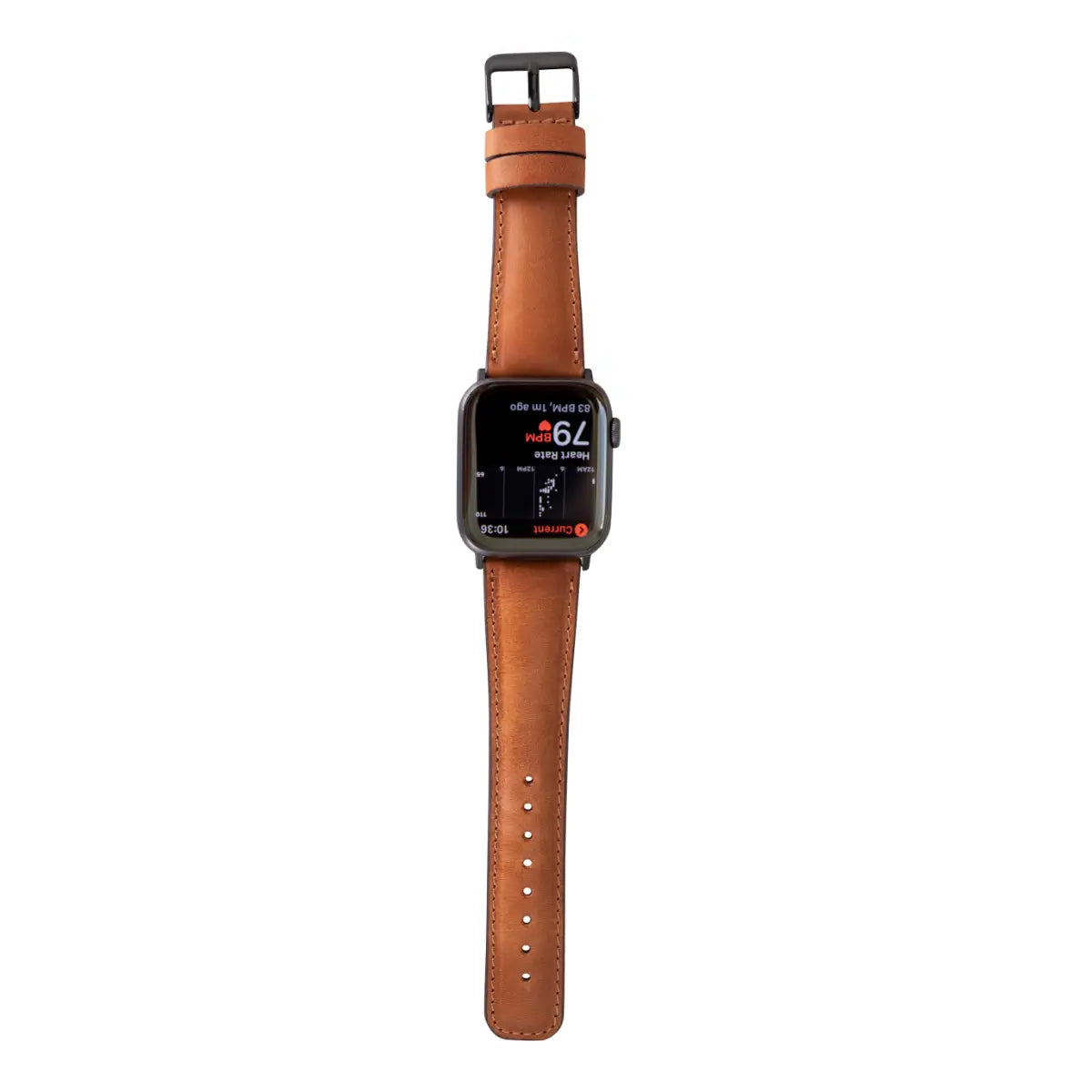 Camel Brown Leather Classic Apple Watch Band