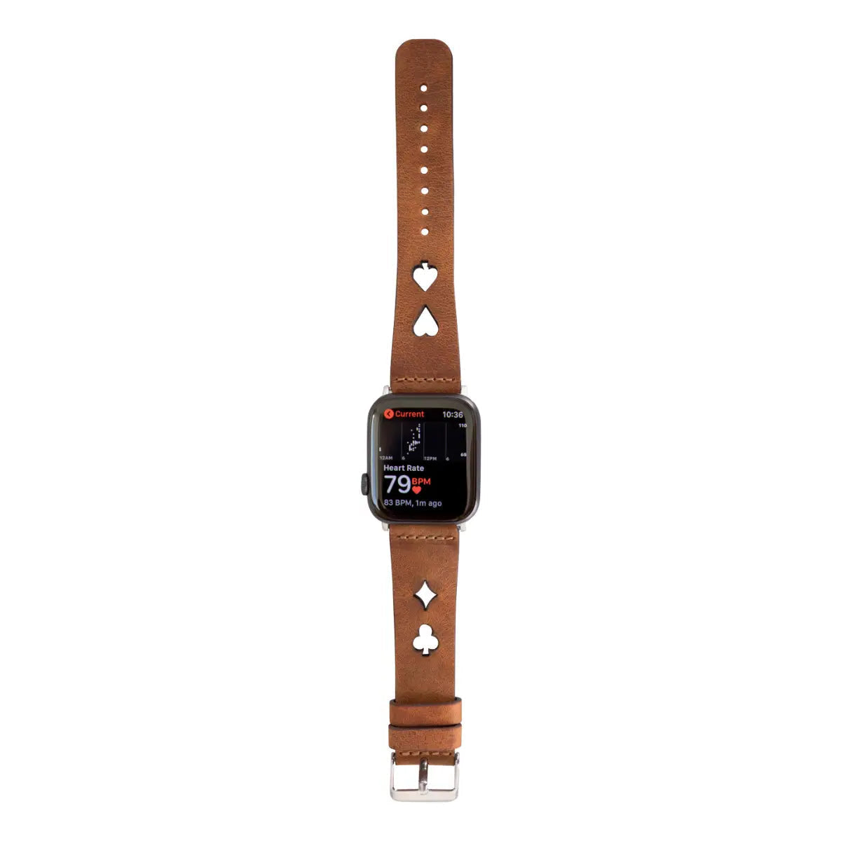 Camel Brown Leather Sport Apple Watch Band