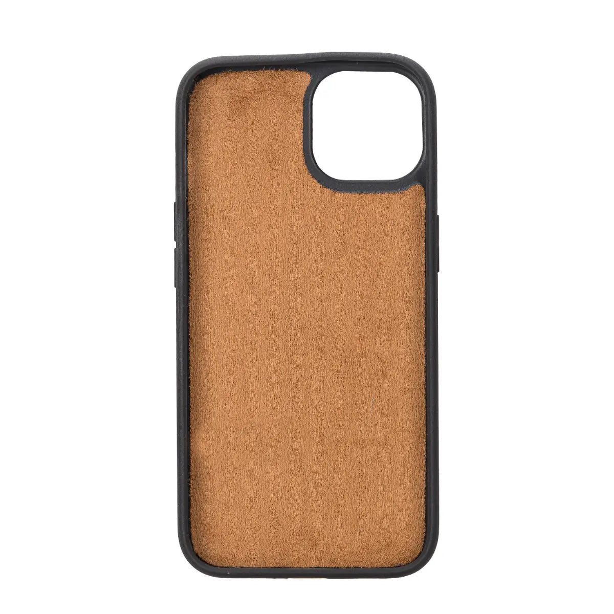Camel Brown Leather Wallet Case for iPhone 14