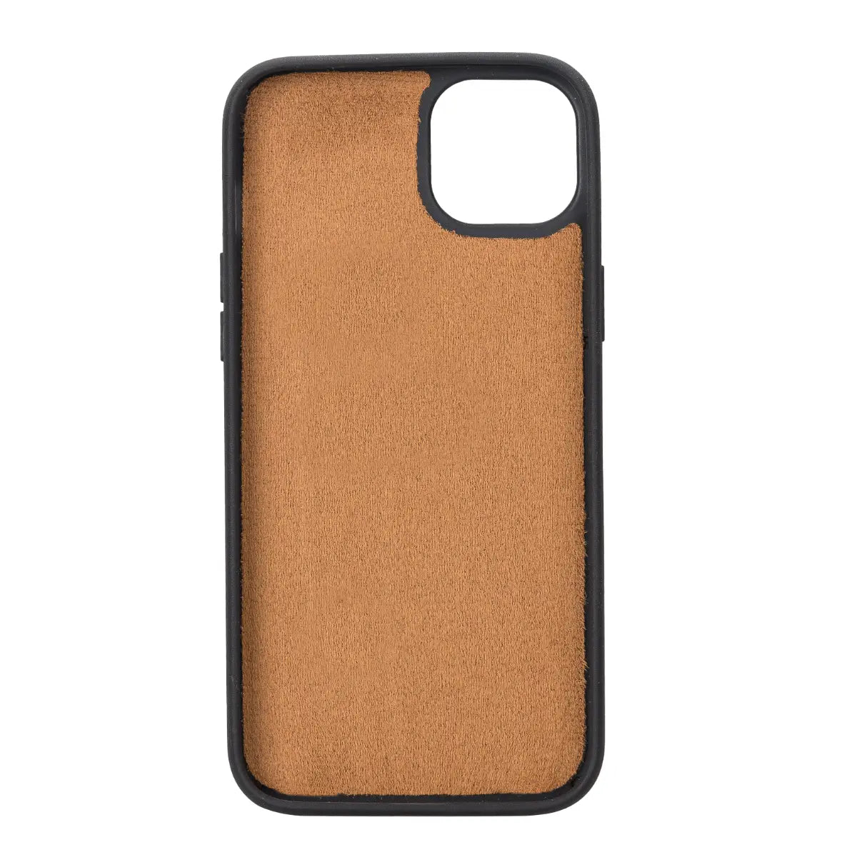 Camel Brown Leather Wallet Case for iPhone 14 Plus