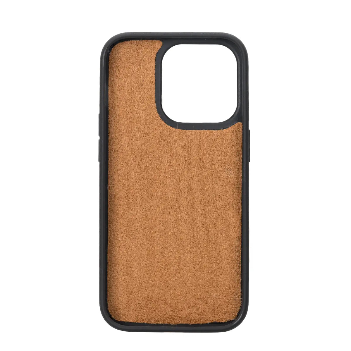 Camel Brown Leather Wallet Case for iPhone 14 Pro