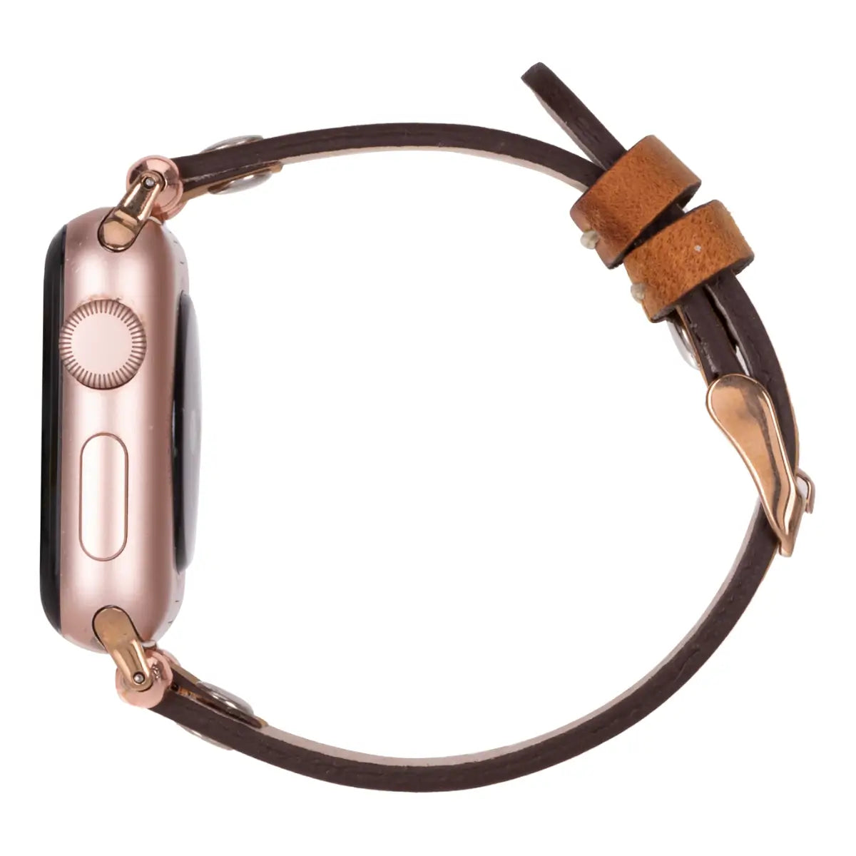 Camel Leather Ultra Slim Apple Watch Band