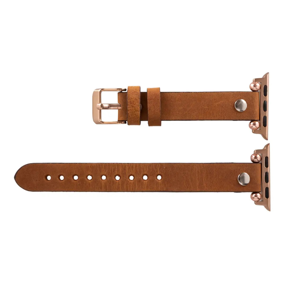 Camel Leather Ultra Slim Apple Watch Band