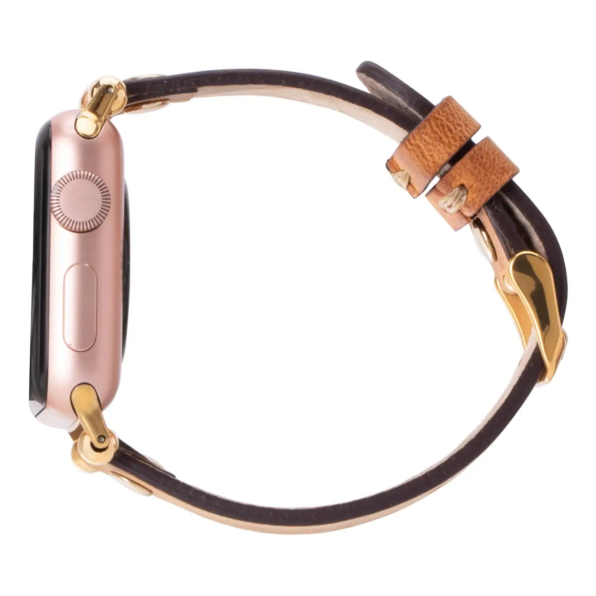 Camel Leather Ultra Slim Apple Watch Band