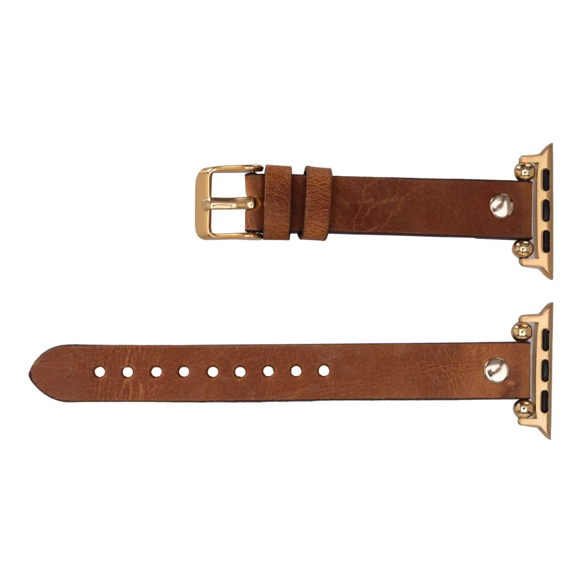 Camel Leather Ultra Slim Apple Watch Band