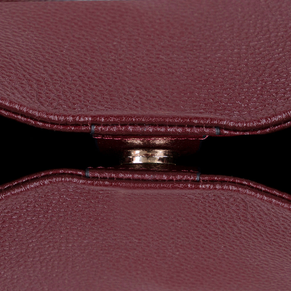 Cortina Women's Leather Bag - Burgundy