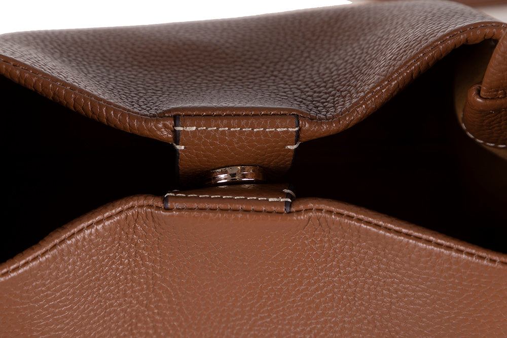 Cortina Women's Leather Bag - Tan