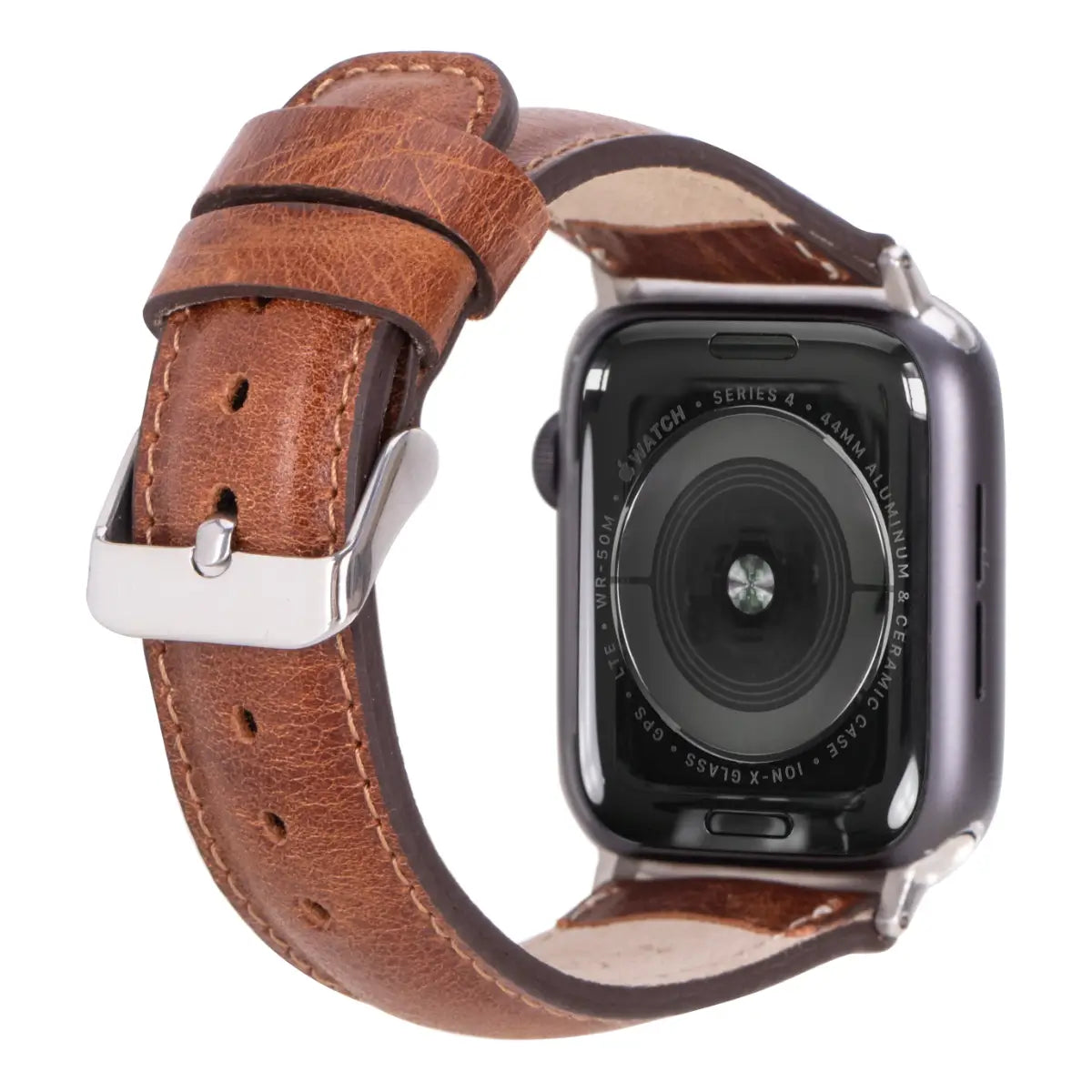 Dark Brown Leather Classic Apple Watch Band
