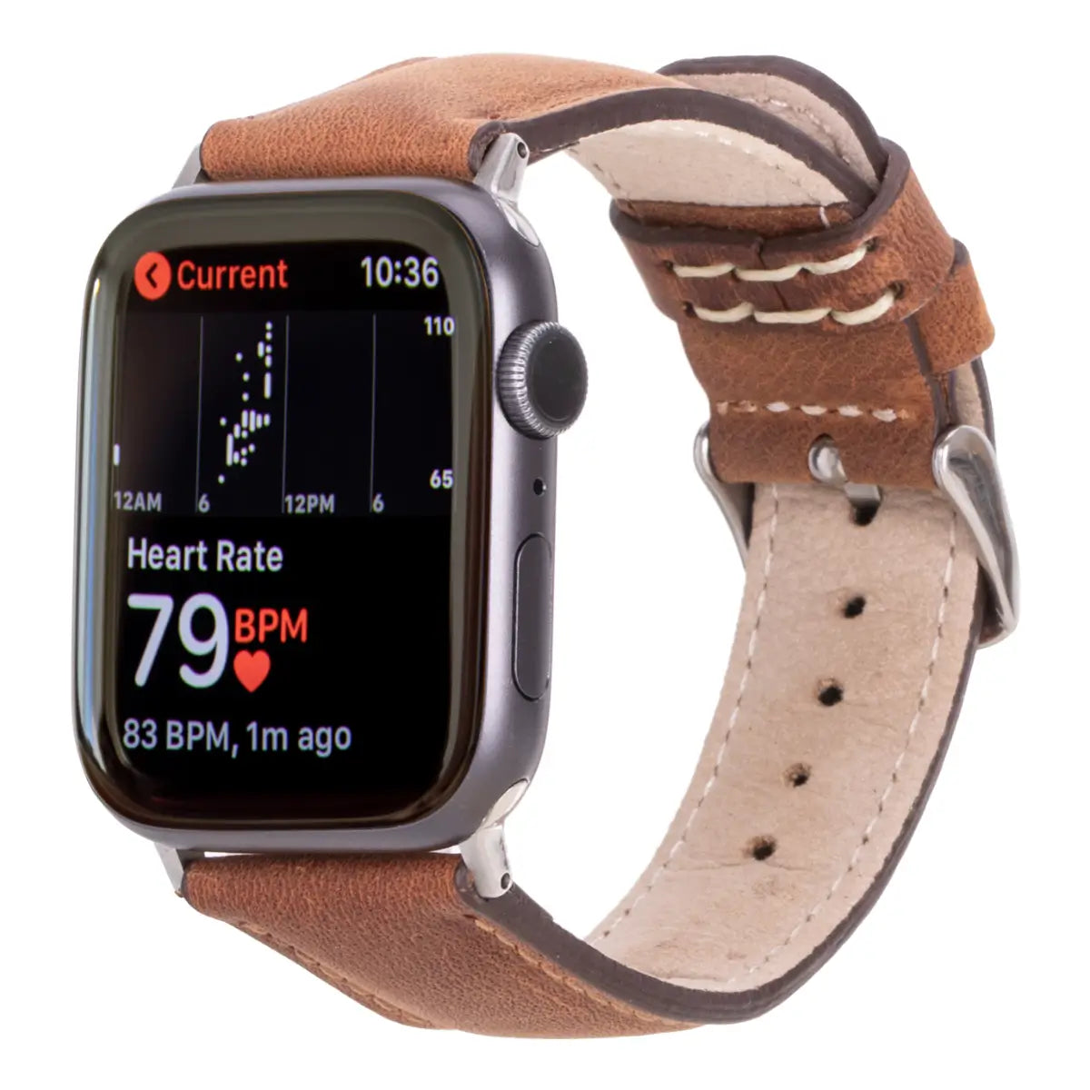 Dark Brown Leather Classic Apple Watch Band