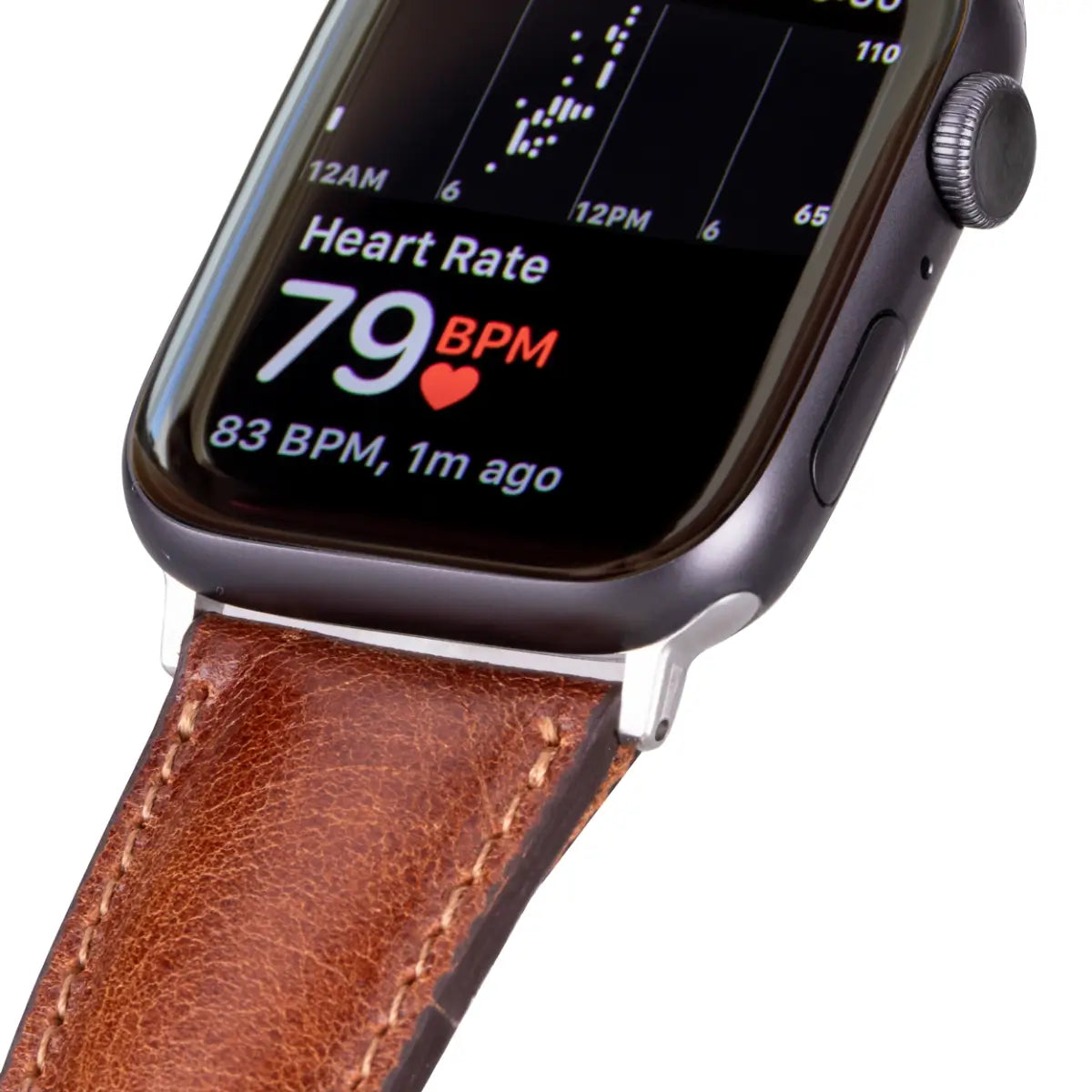 Dark Brown Leather Classic Apple Watch Band