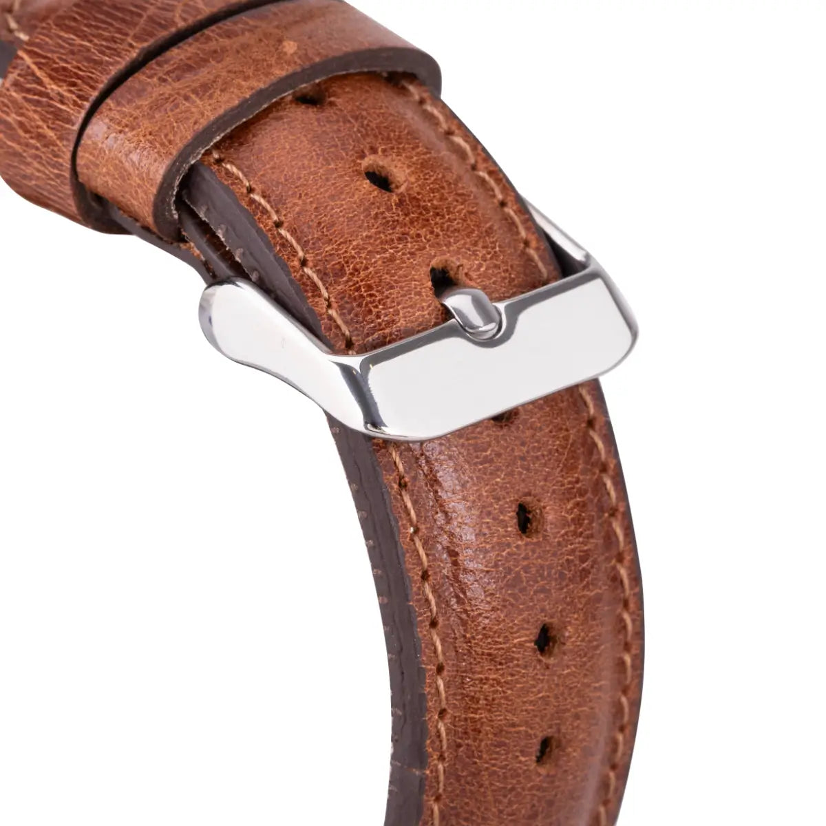 Dark Brown Leather Classic Apple Watch Band