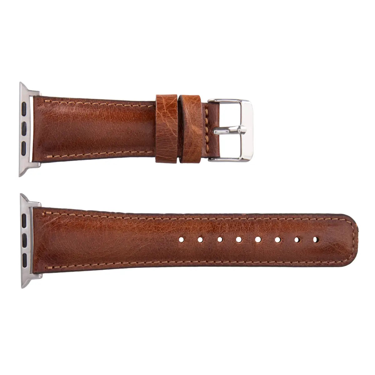 Dark Brown Leather Classic Apple Watch Band