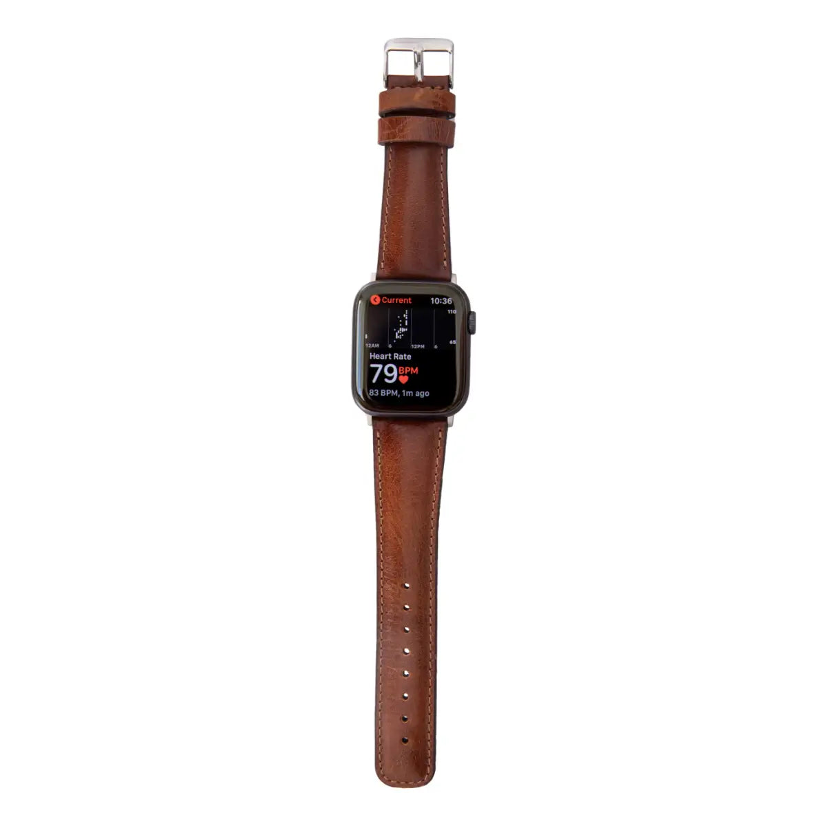 Dark Brown Leather Classic Apple Watch Band