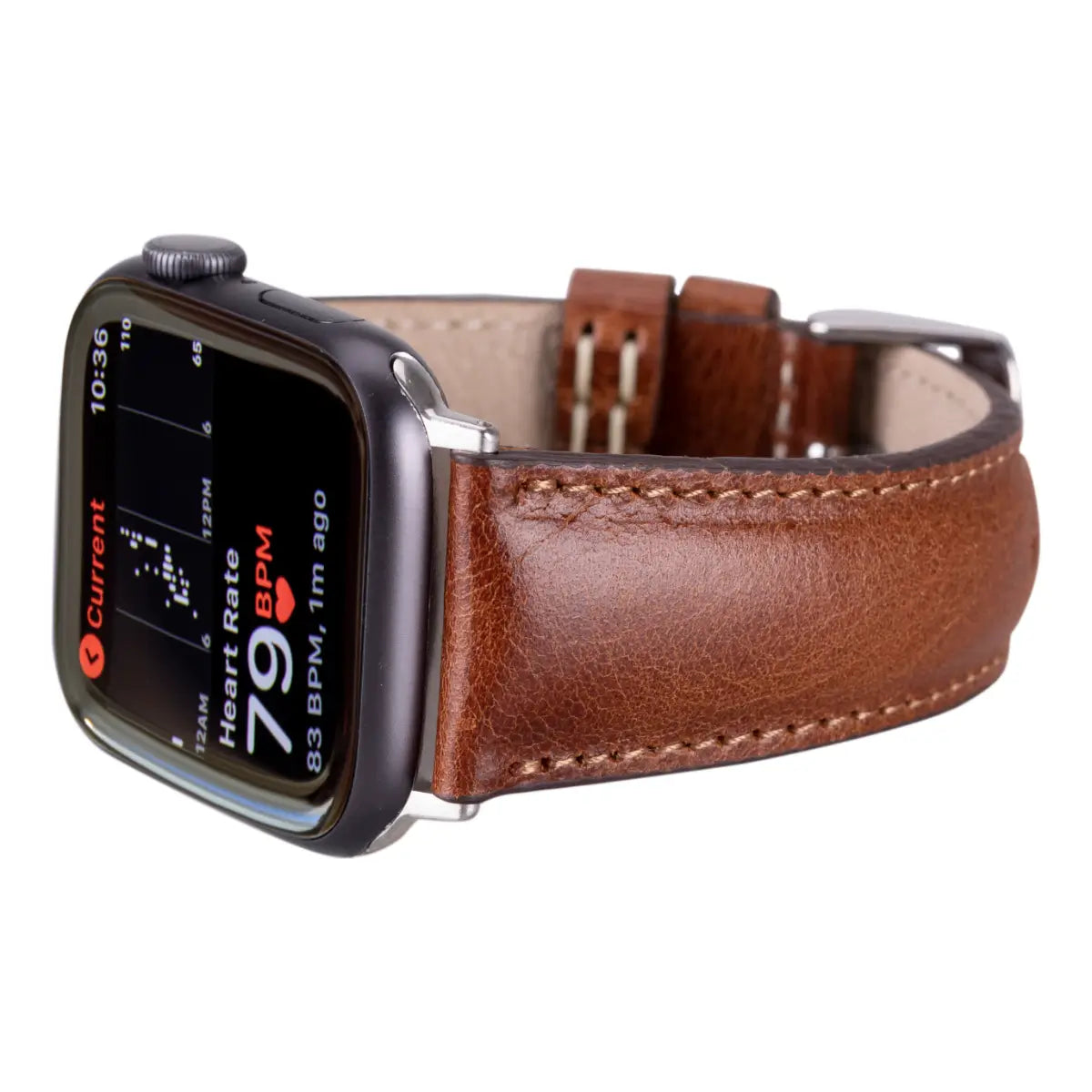 Dark Brown Leather Classic Apple Watch Band