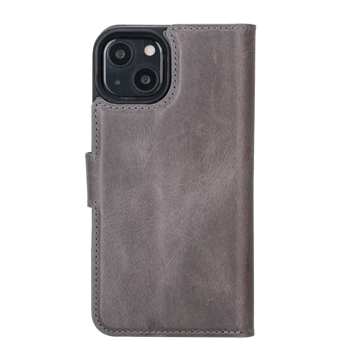 Dark Gray iPhone 13 Leather Case-O2 Leather