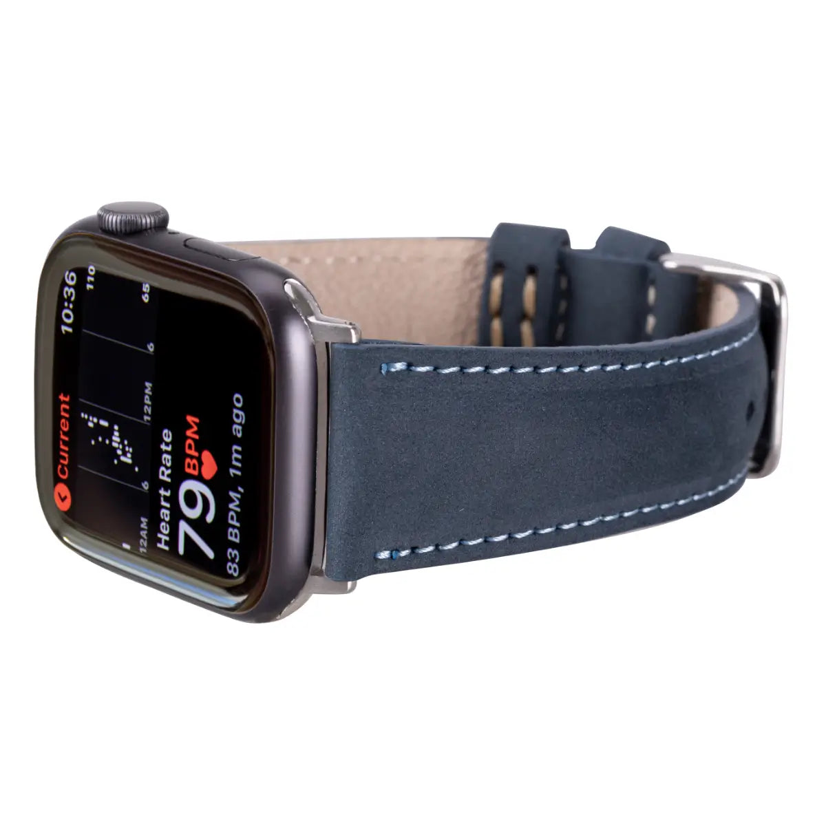Distressed Blue Leather Apple Watch Band - O2 Leather