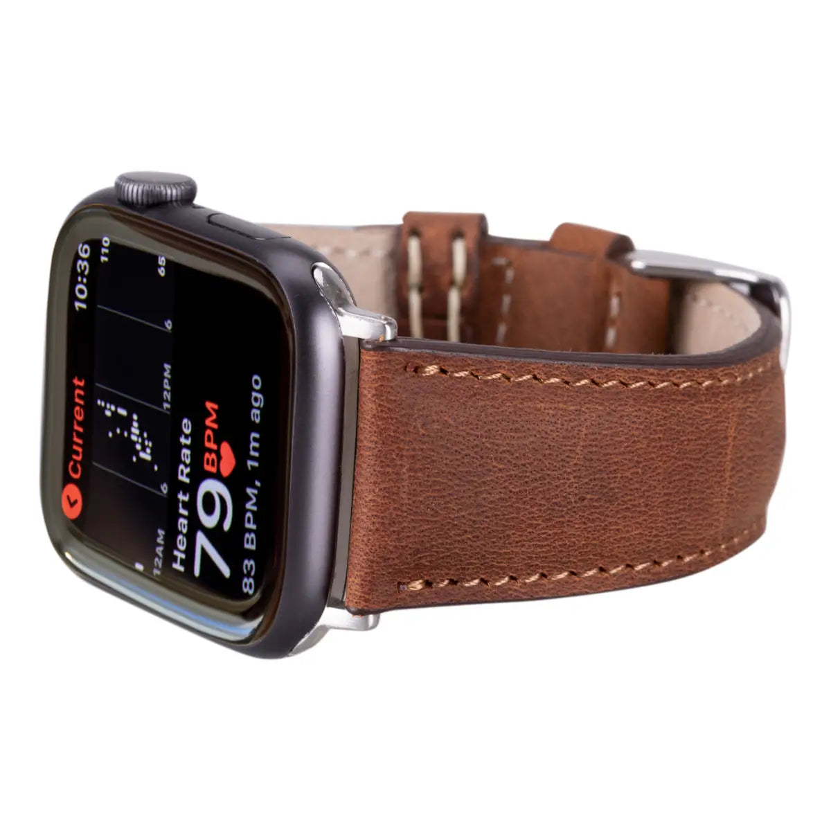 Distressed Brown Leather Apple Watch Band - O2 Leather