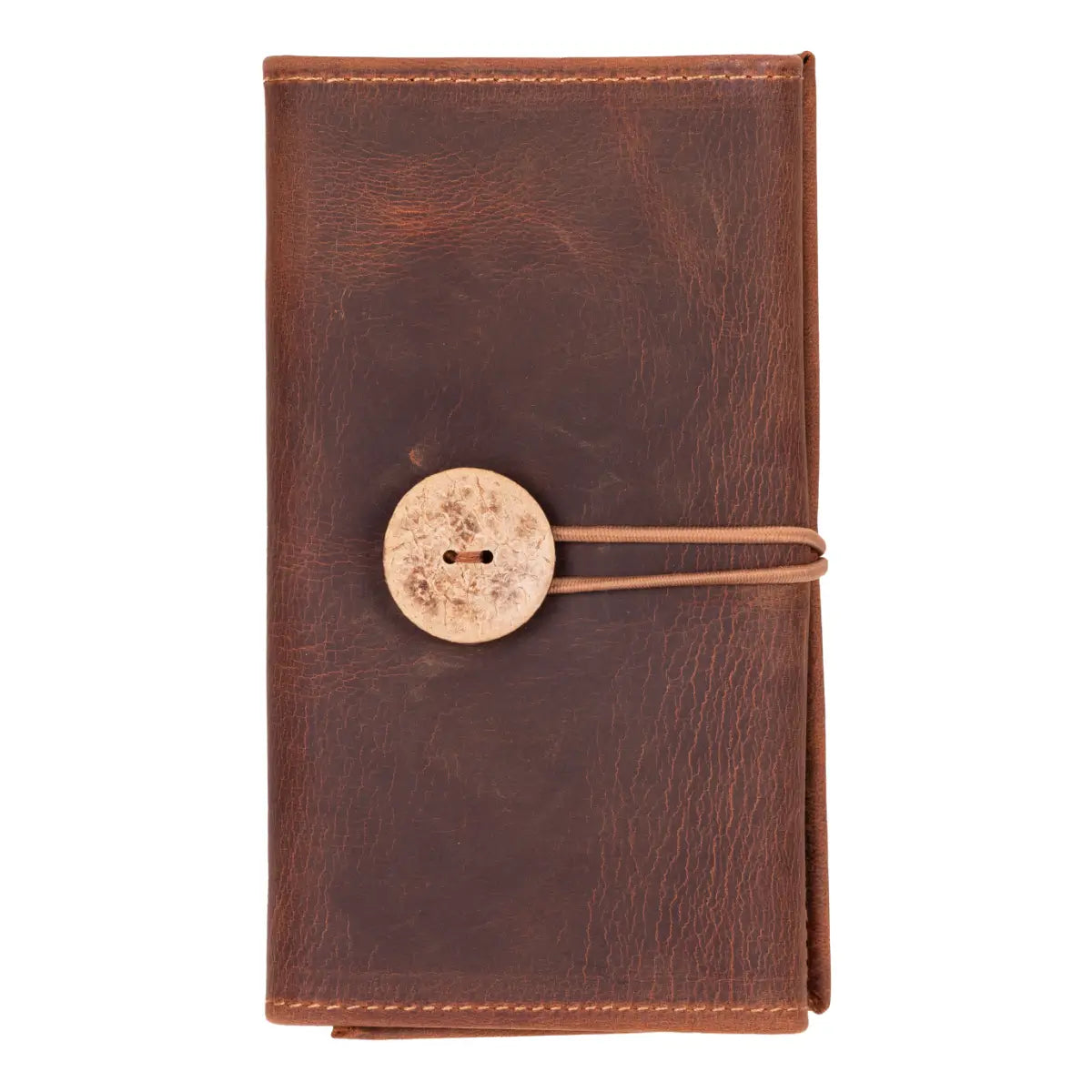 Distressed Brown Leather Cable Organizer