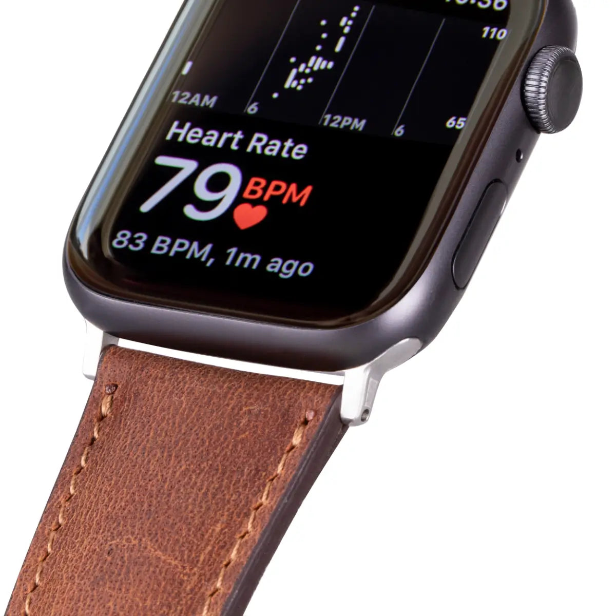 Distressed Brown Leather Classic Apple Watch Band
