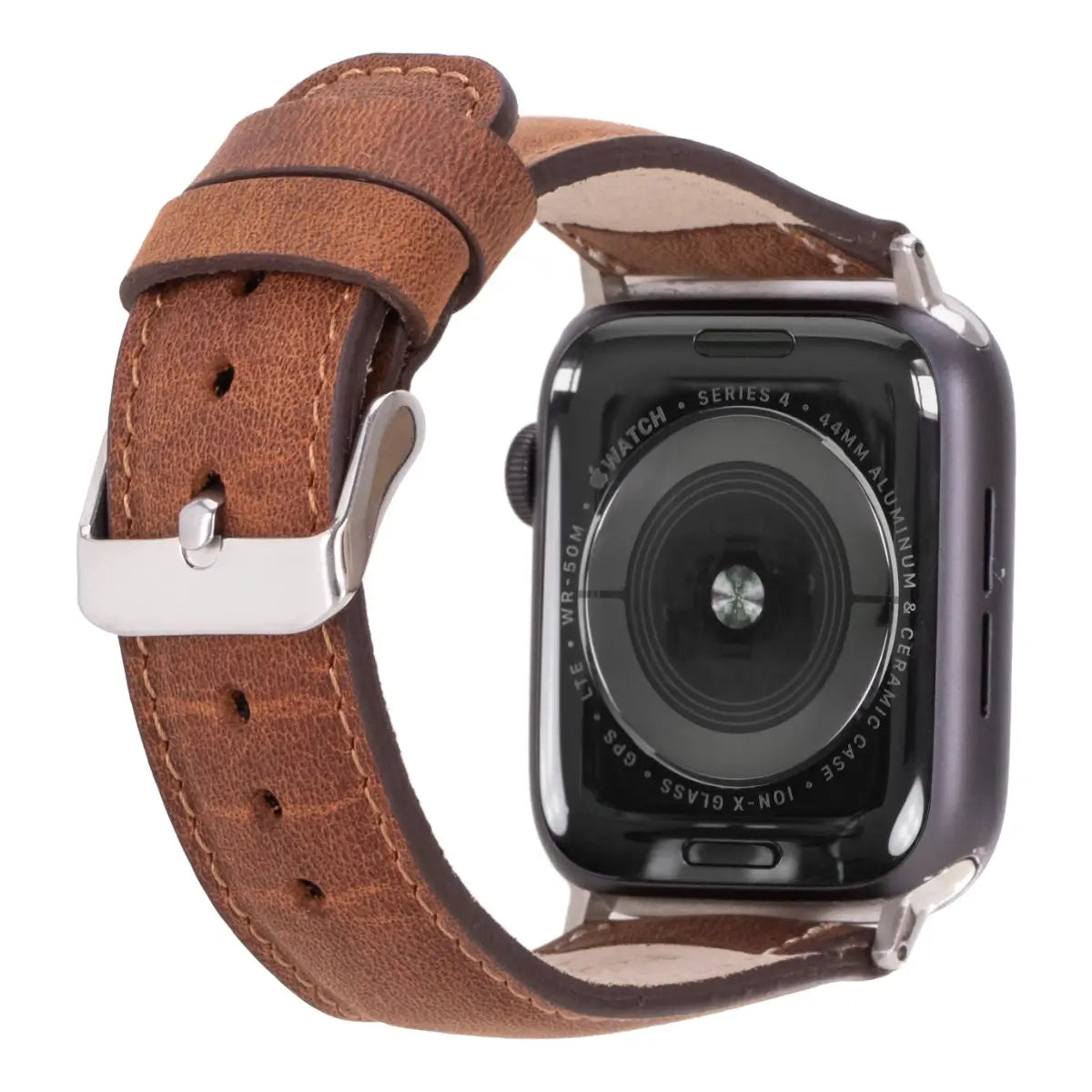 Distressed Brown Leather Apple Watch Band