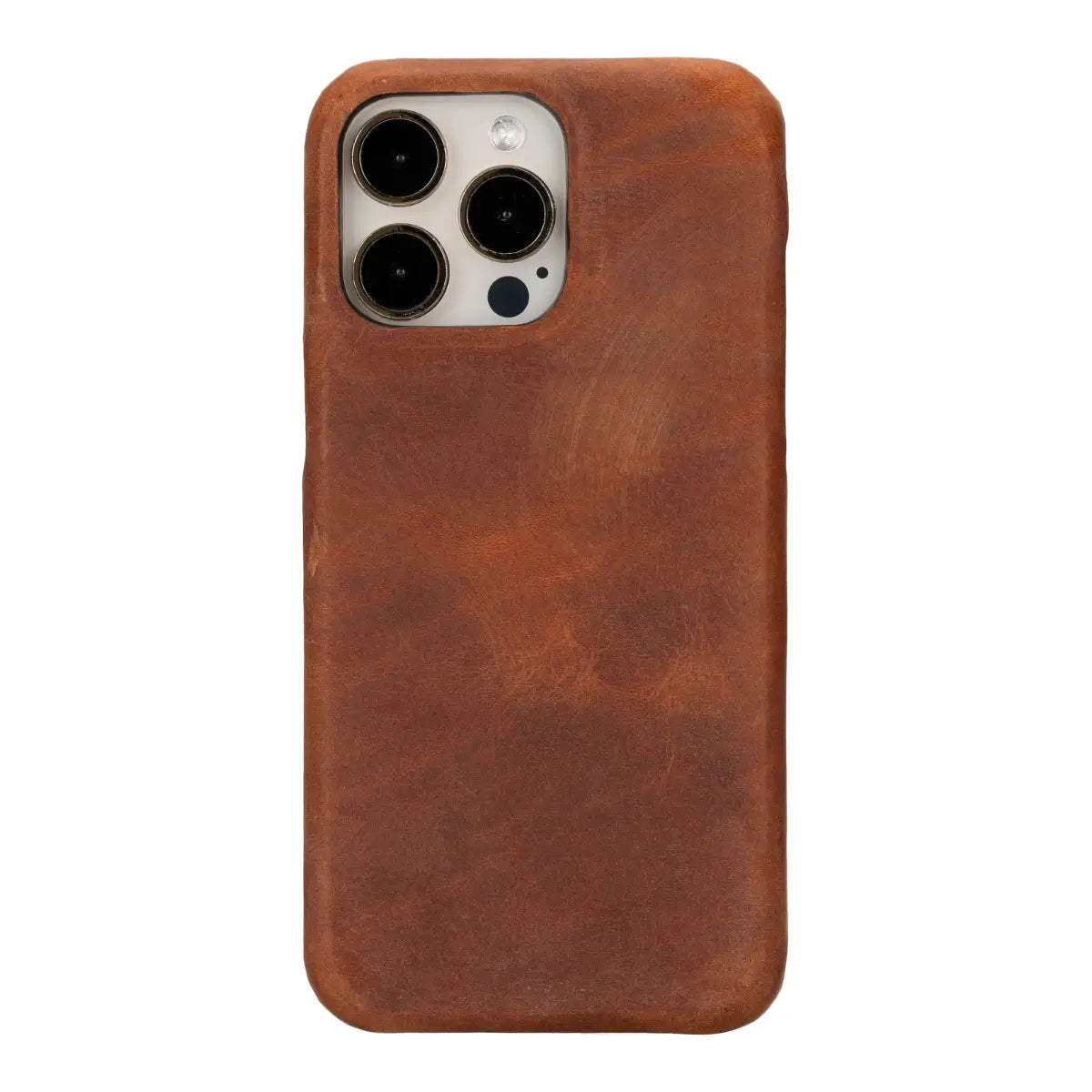 Distressed Brown Leather Prestige Wallet Case for iPhone 15 Pro Max