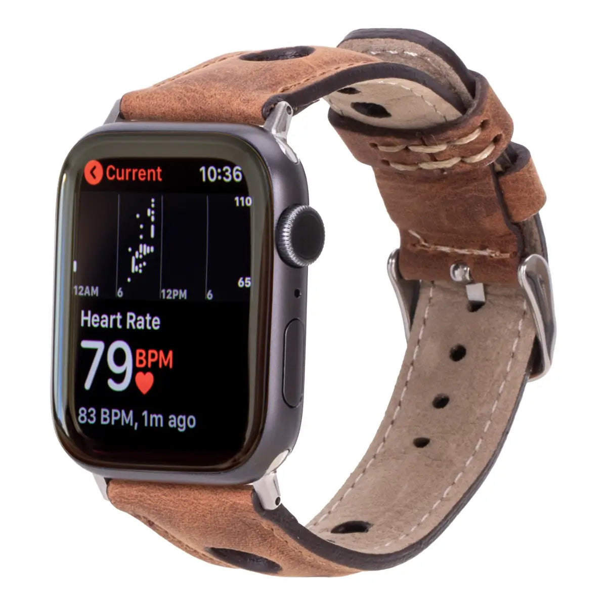 Distressed Brown Leather Rally Apple Watch Band