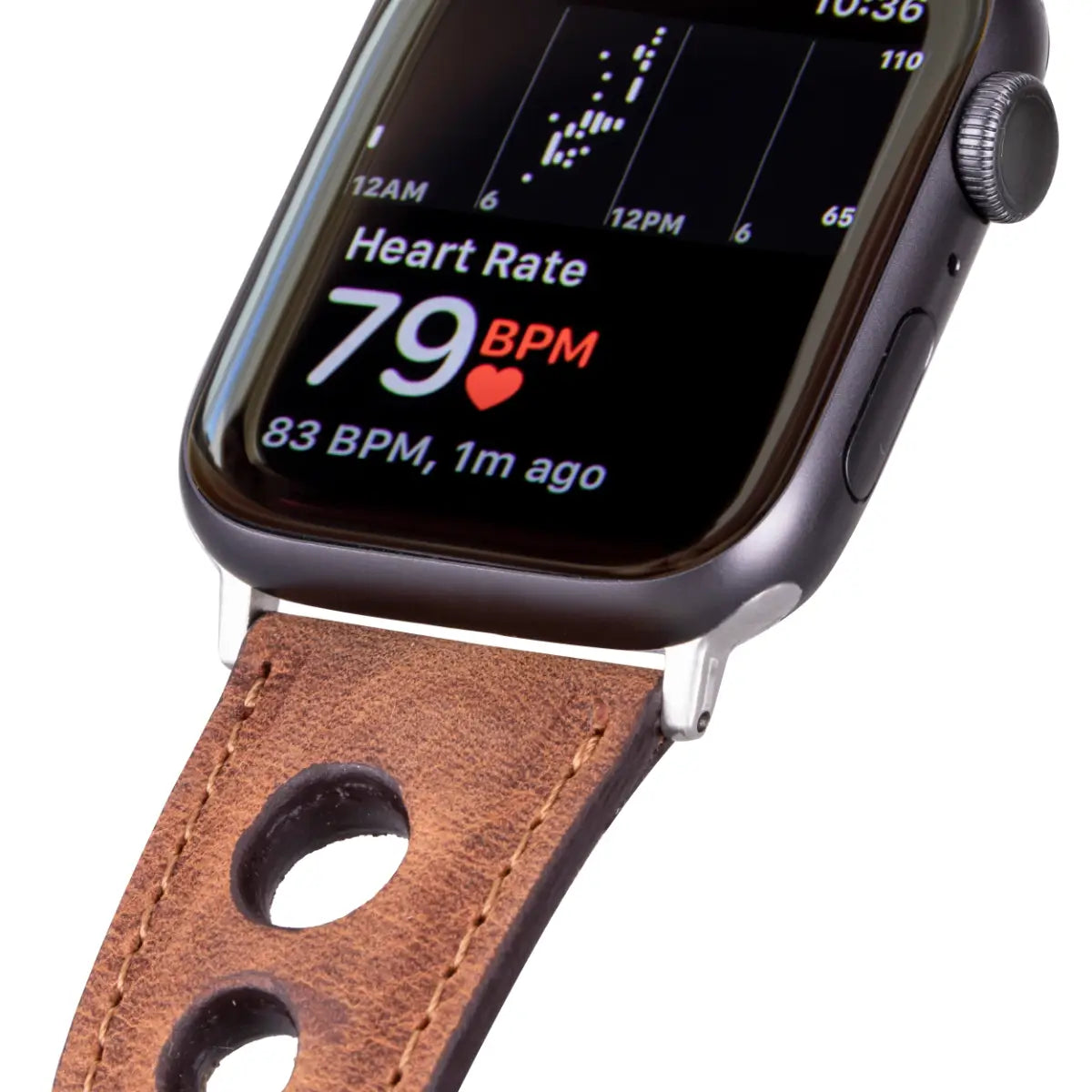 Distressed Brown Leather Rally Apple Watch Band