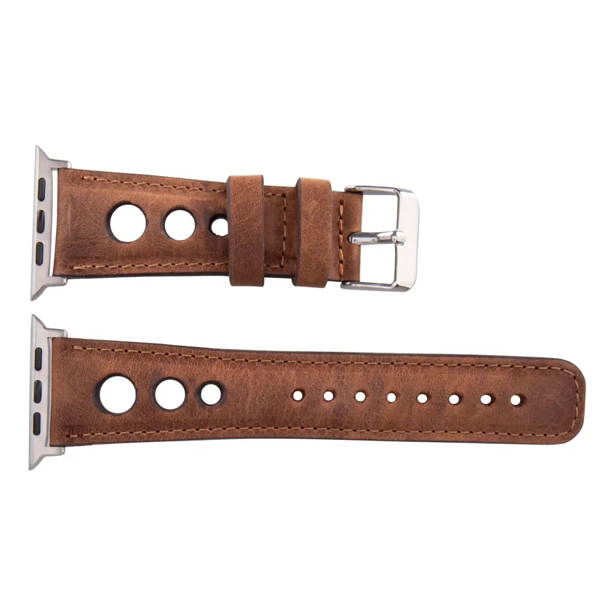 Distressed Brown Leather Rally Apple Watch Band