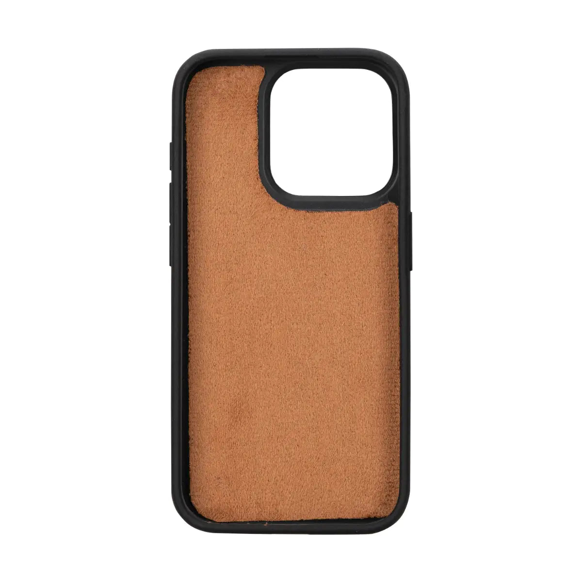 Distressed Brown Leather Wallet Case for iPhone 15 Pro