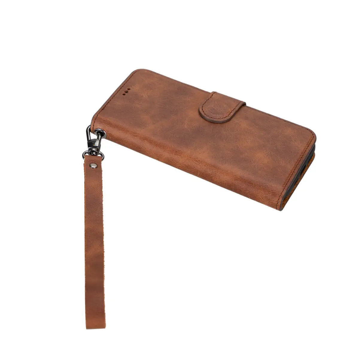 Distressed Brown Leather Wrist Strap