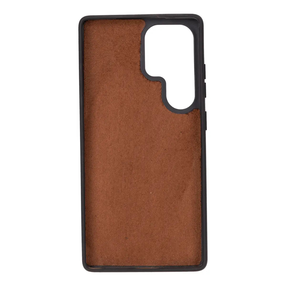 Distressed Brown Magnetic Leather Wallet Case for Galaxy S25 Ultra