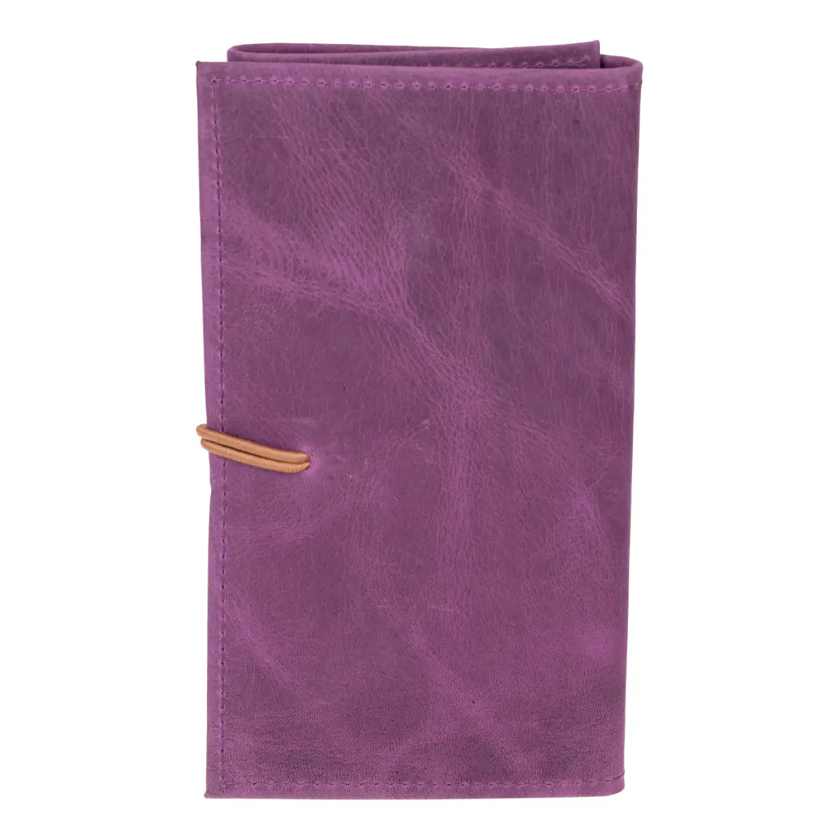 Distressed Purple Leather Cable Organizer