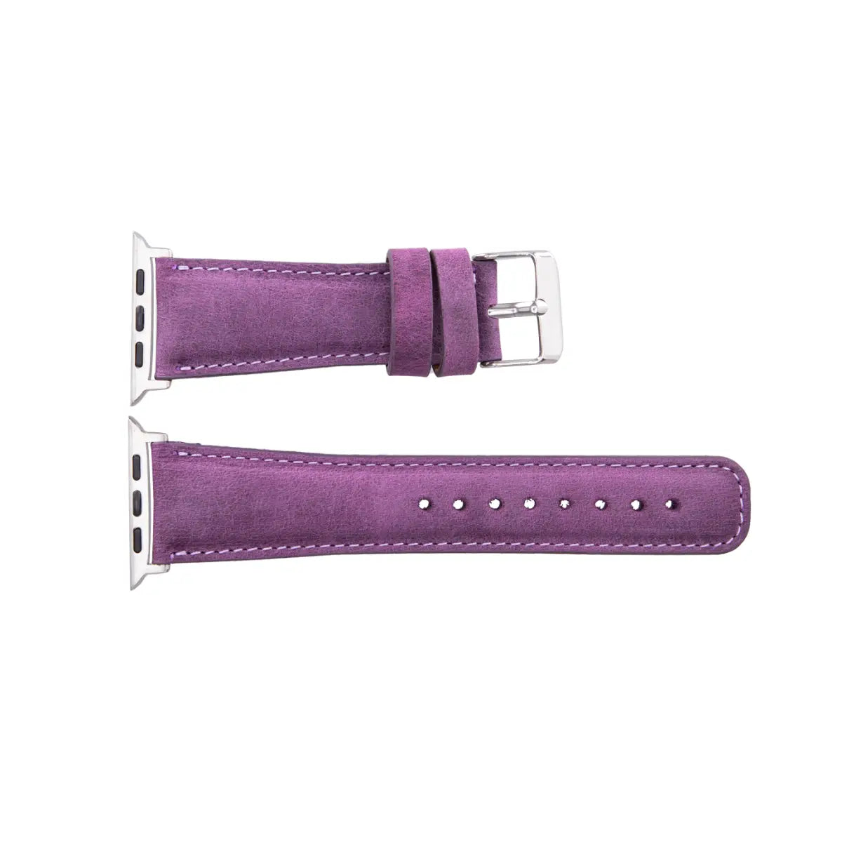 Distressed Purple Leather Classic Apple Watch Band