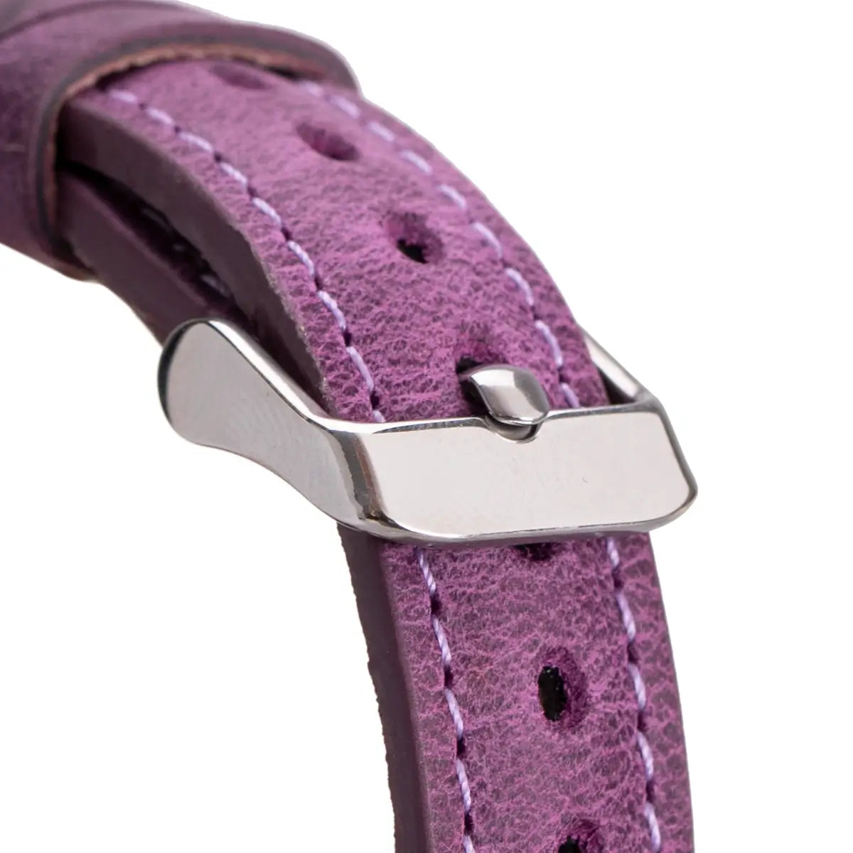 Distressed Purple Leather Ultra Slim Apple Watch Band