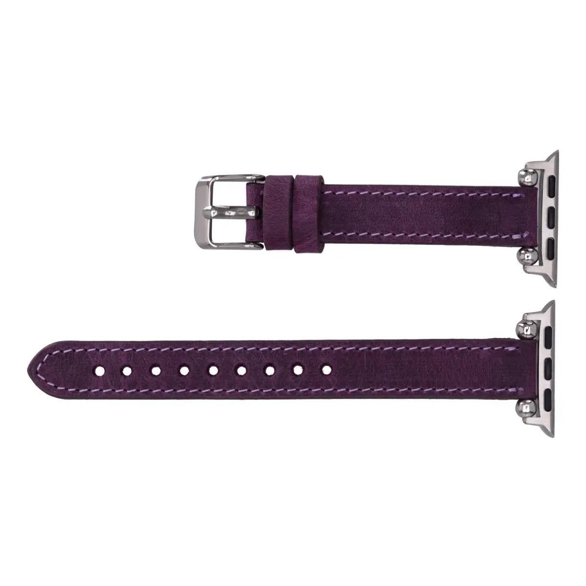 Distressed Purple Leather Ultra Slim Apple Watch Band