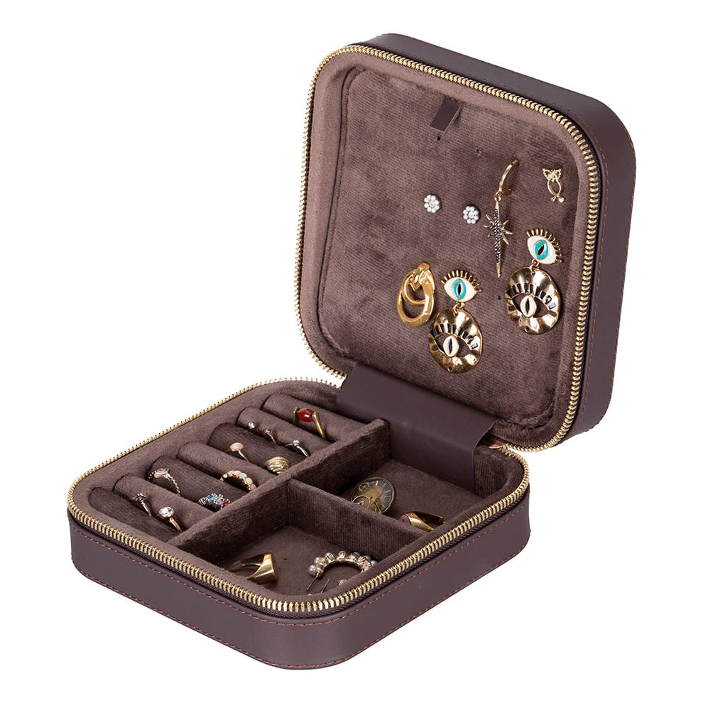 Leather Jewelry Box-Espresso