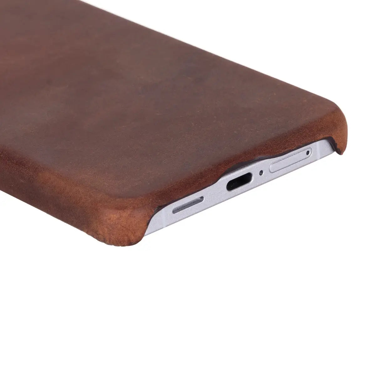 Galaxy S26 Plus Leather Case – Distressed Brown (Rivo)