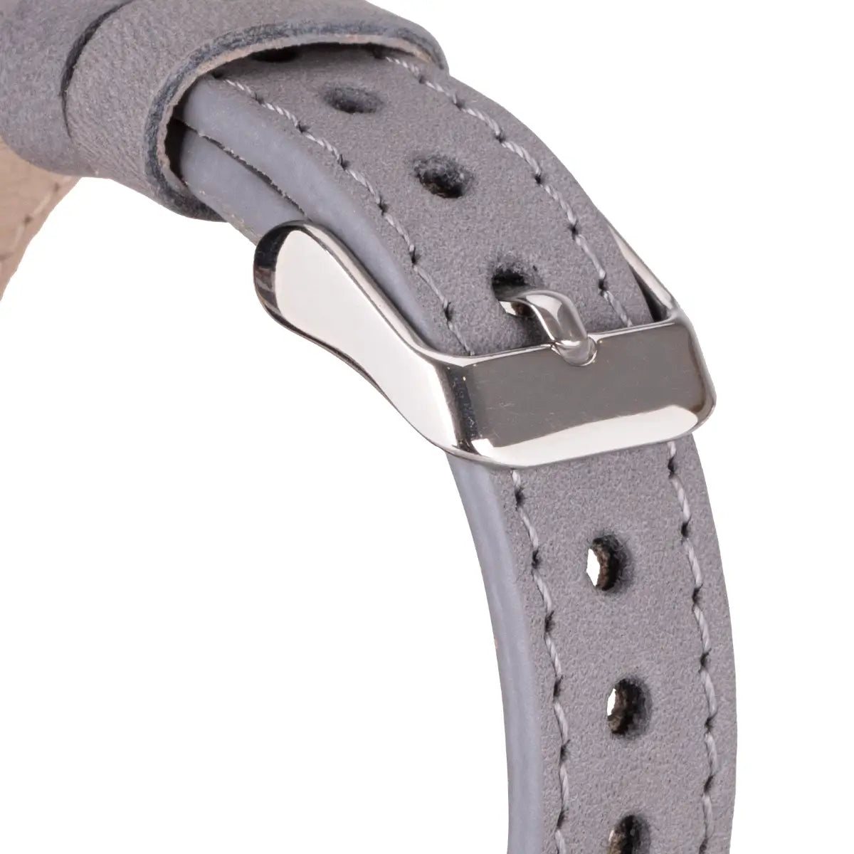 Gray Leather Ultra Slim Apple Watch Band