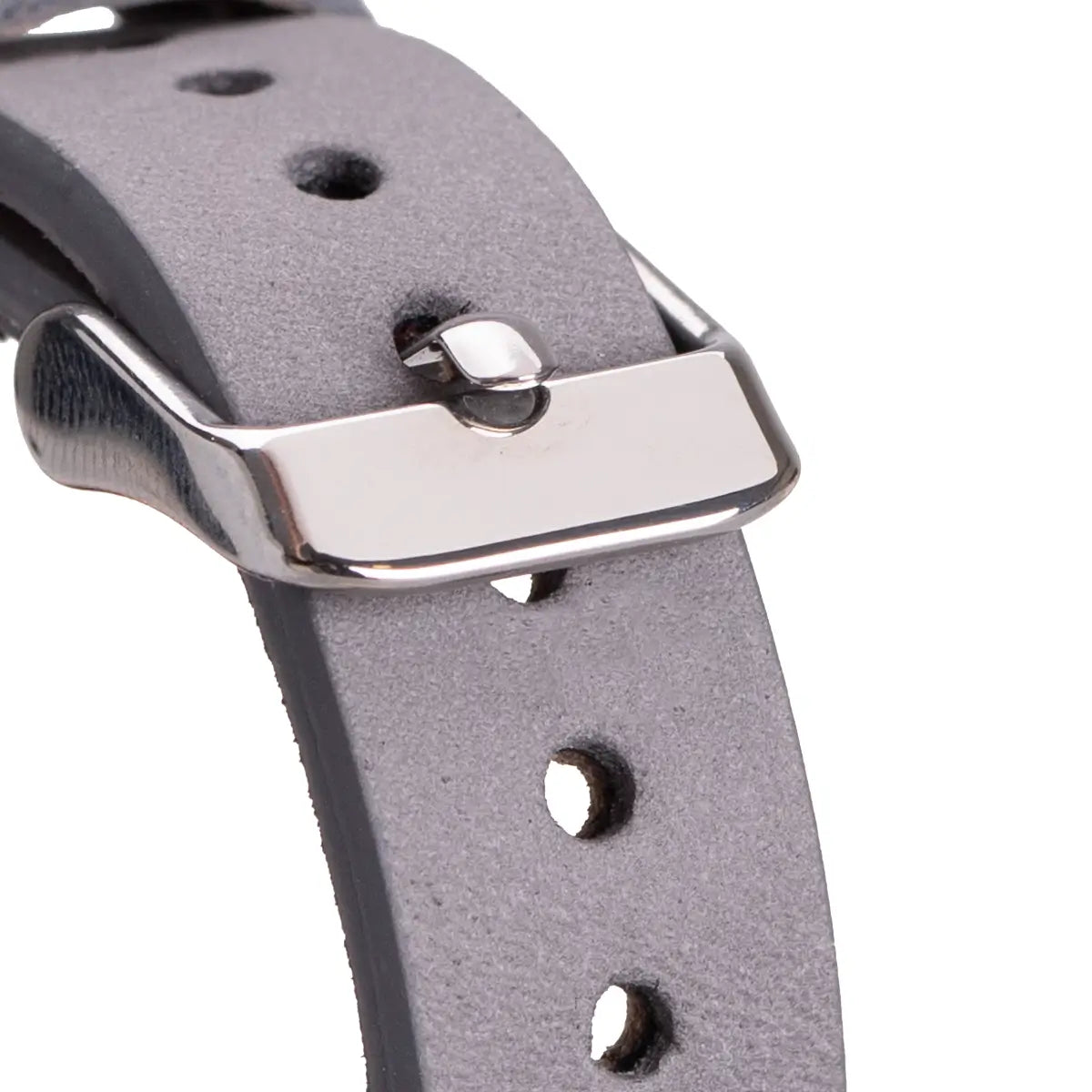 Gray Leather Ultra Slim Apple Watch Band