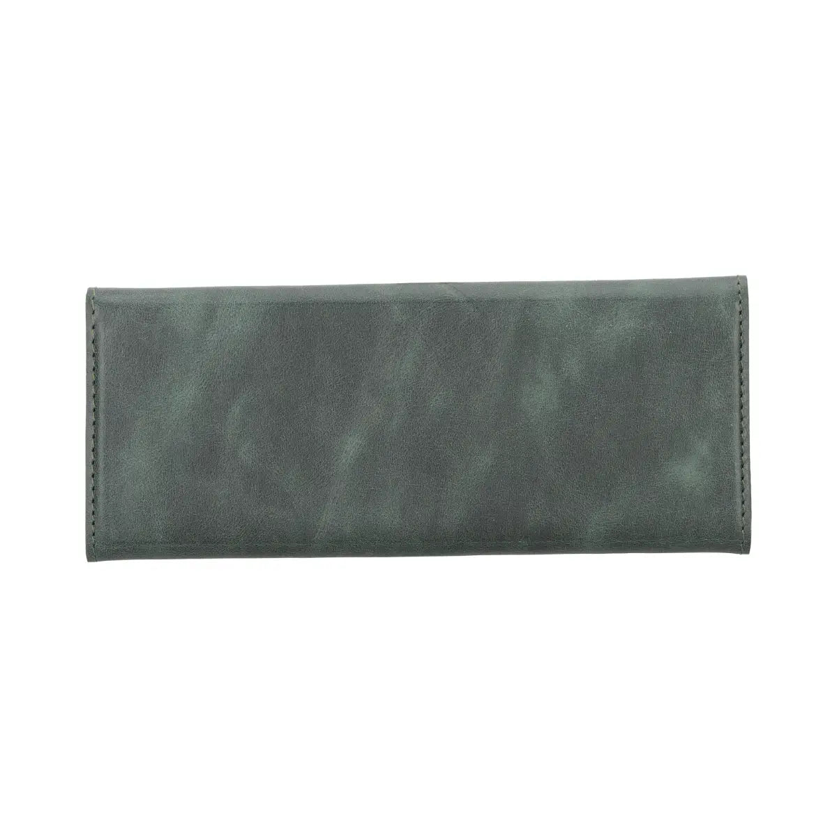 Green Leather Glasses Case