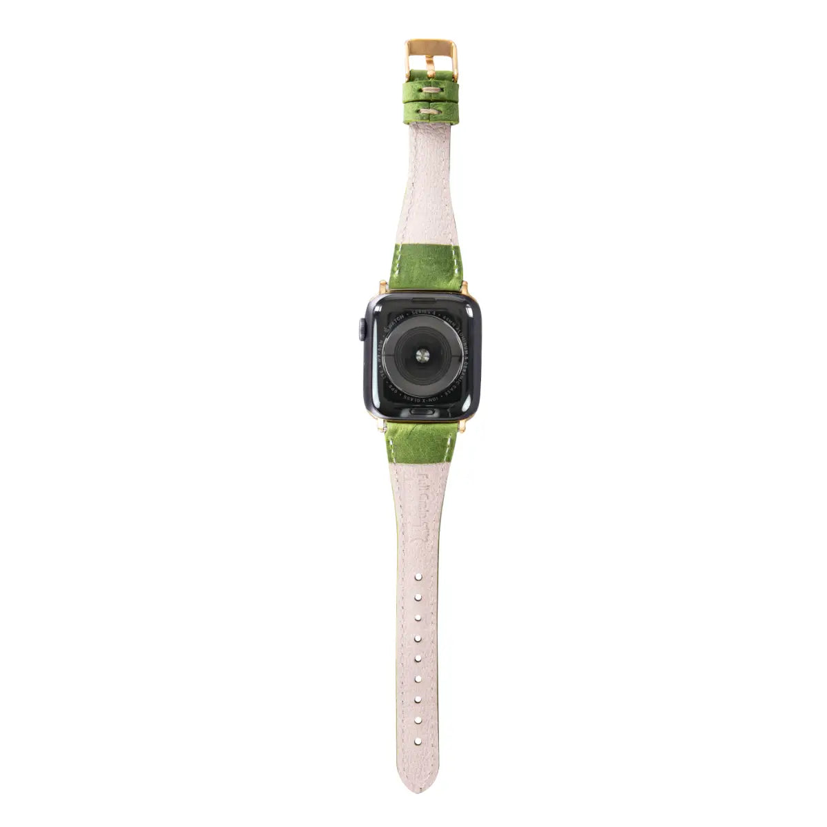 Green Leather Slim Apple Watch Band