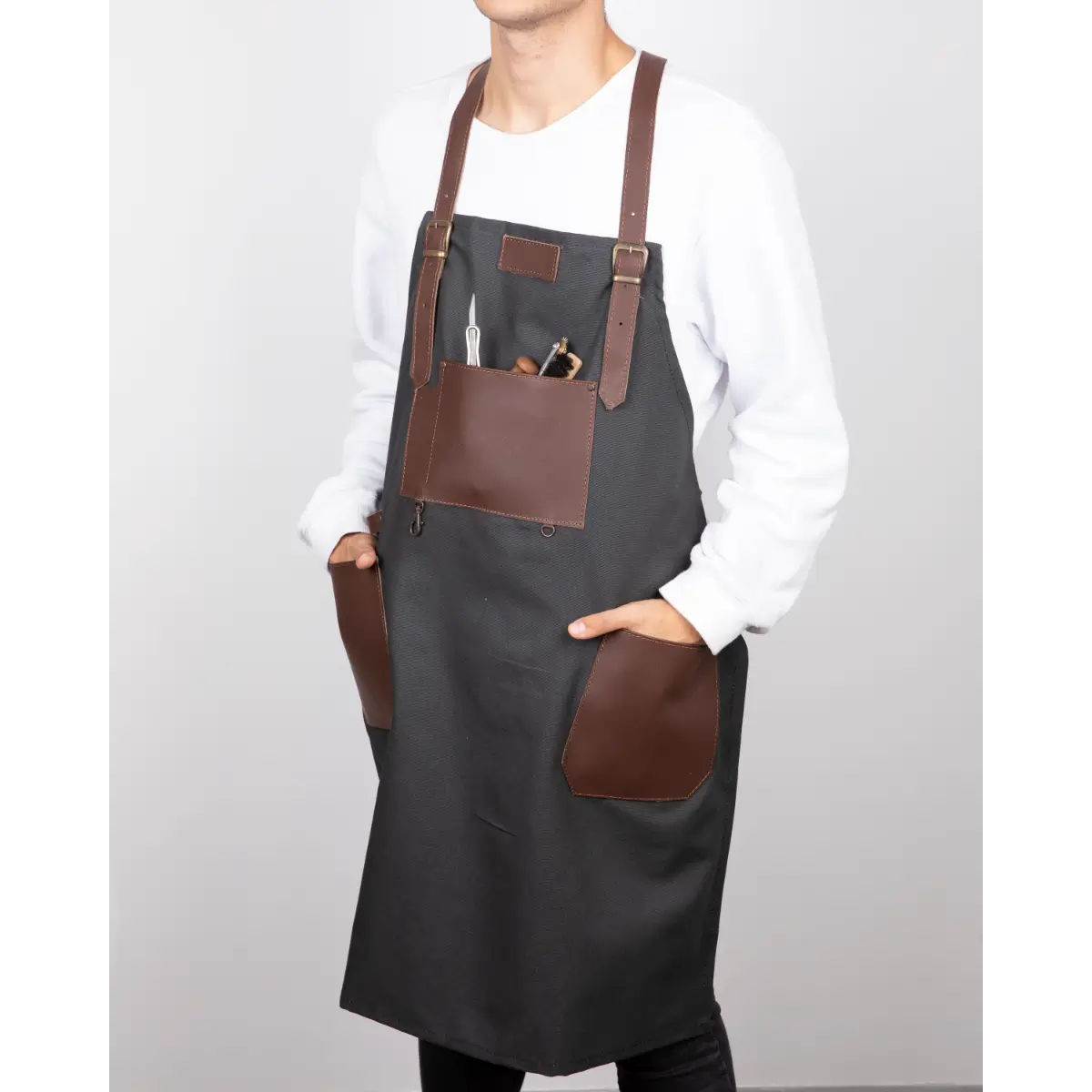 Leather Apron - Brown | O2 Leather