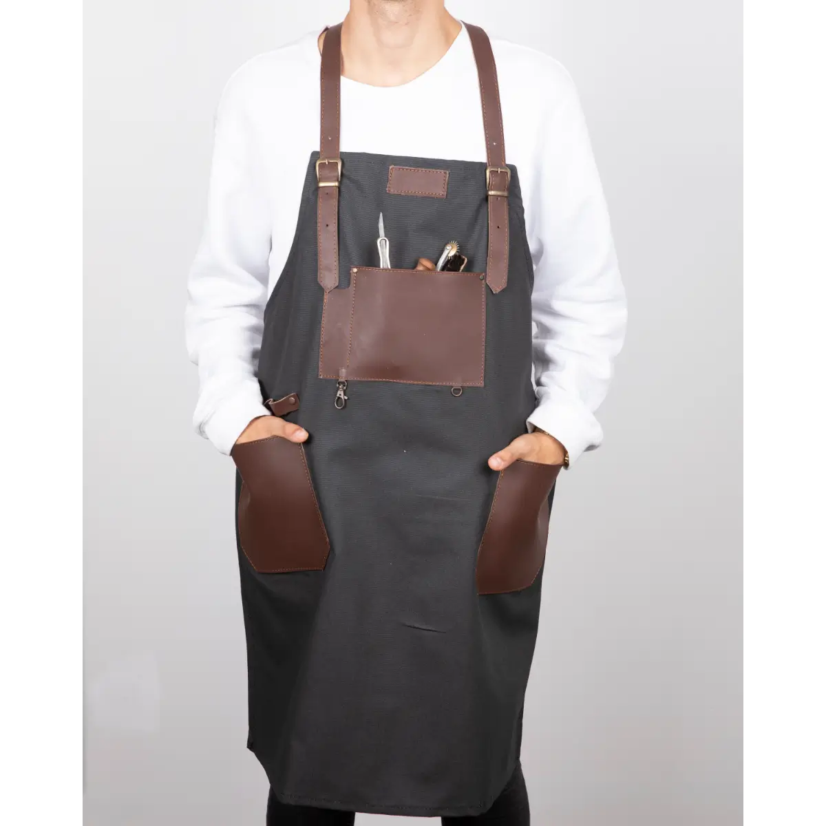 Leather Apron - Brown | O2 Leather