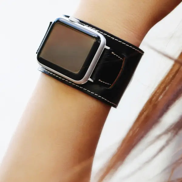 Leather Cuff Apple Watch Band-O2 Leather
