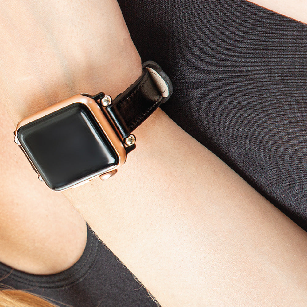 Leather Ultra Slim Apple Watch Band-O2 Leather