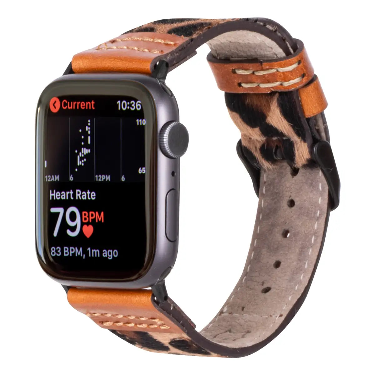 Leopard Pattern Leather Sport Apple Watch Band