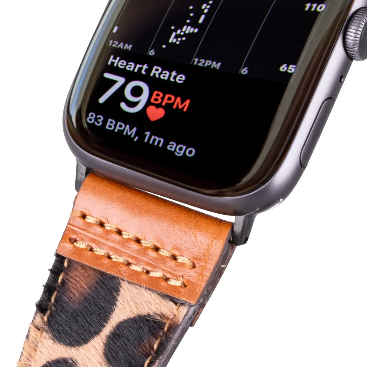 Leopard Pattern Leather Sport Apple Watch Band
