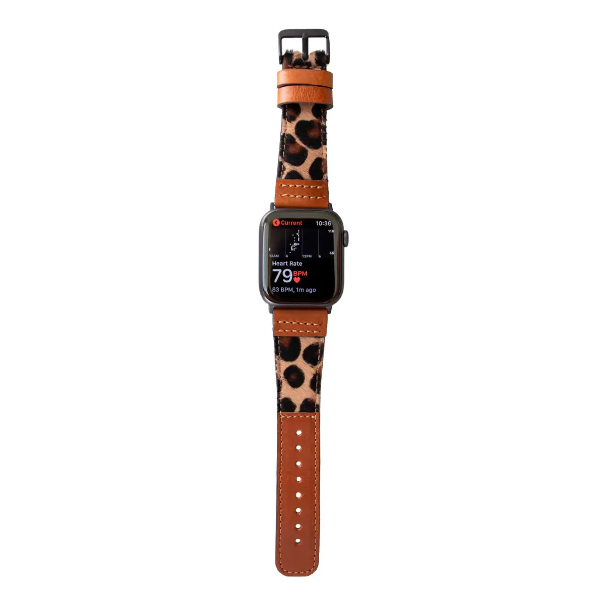 Leopard Pattern Leather Sport Apple Watch Band