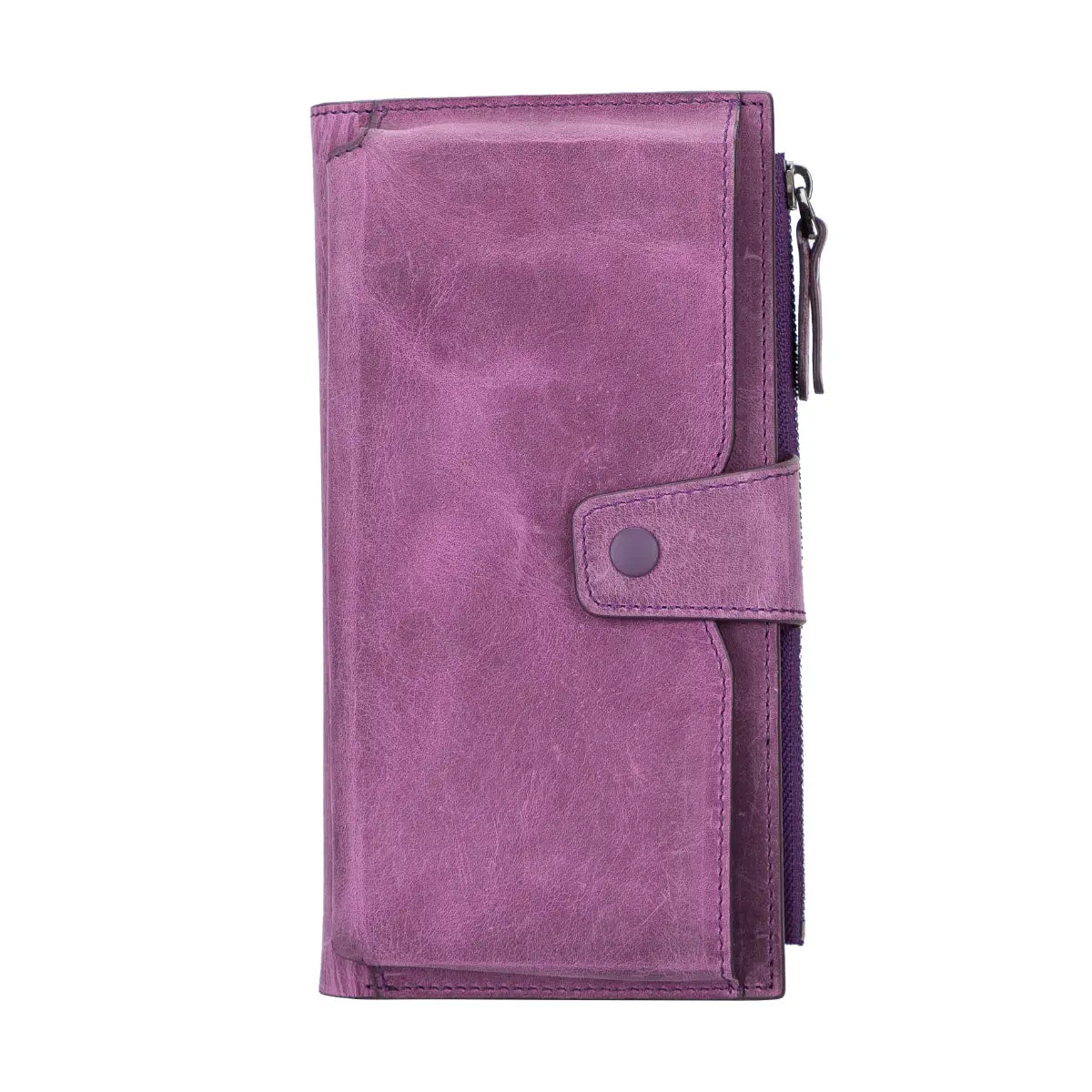 Women's Zipper Wallet-Purple (Lozan)