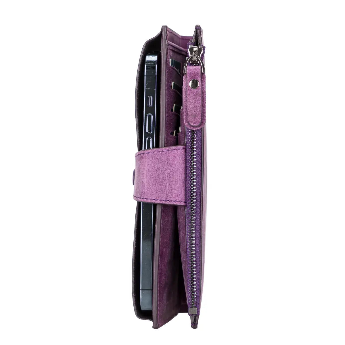 Women's Zipper Wallet-Purple (Lozan)